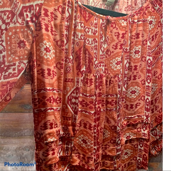Lucky Brand. Boho print. 3/4 sleeve size XS - Picture 1 of 7